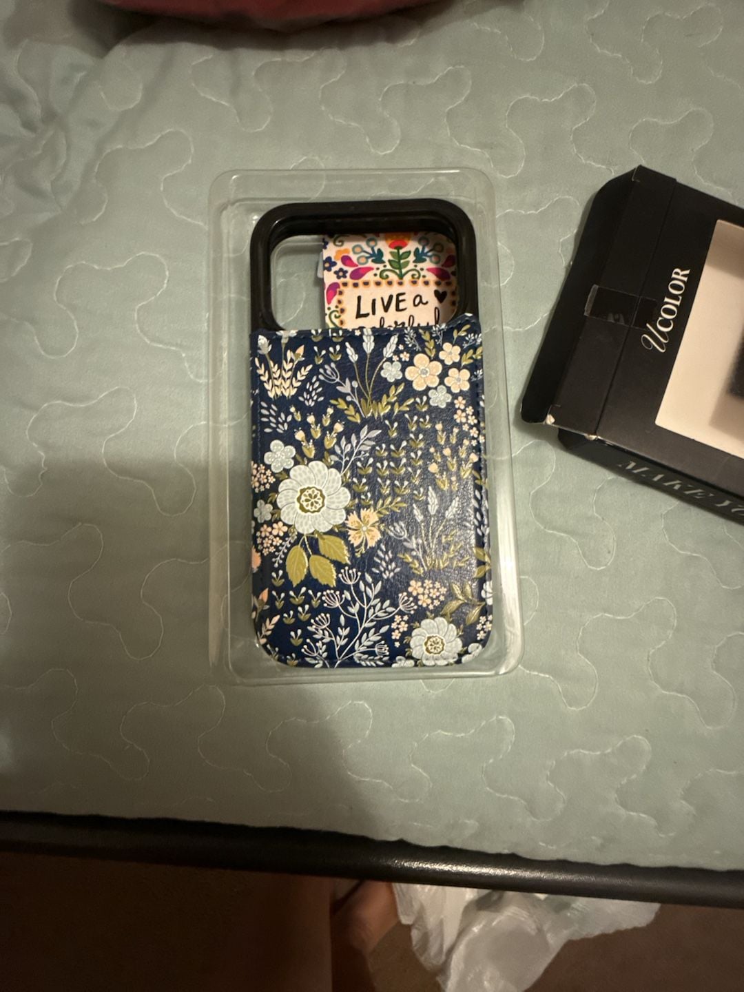 uCOLOR Floral Print MagSafe Compatible Wallet Phone Case for iPhone 17 Pro 1