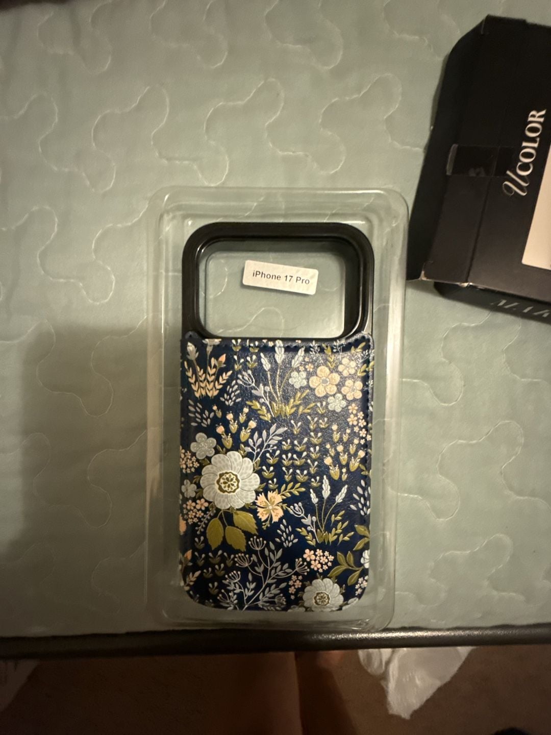 uCOLOR Floral Print MagSafe Compatible Wallet Phone Case for iPhone 17 Pro 3