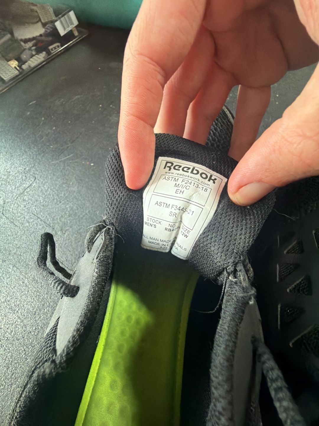Reebok Work Unisex Sublite Steel Toed Shoe 7