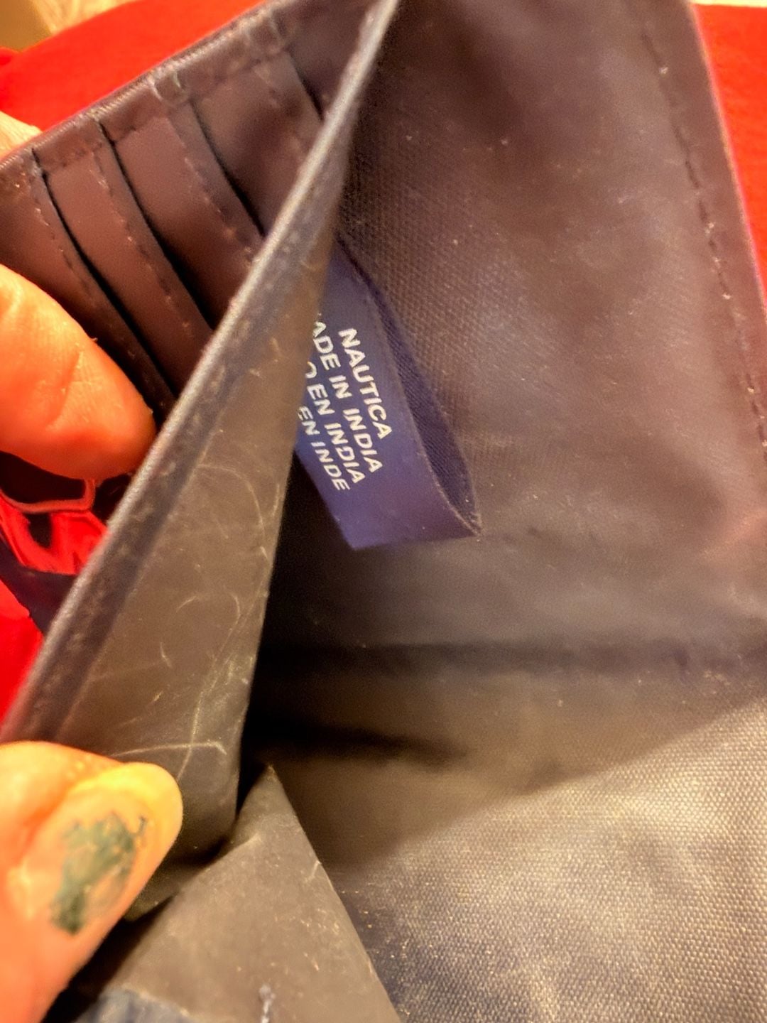 Nautica RFID Protected Bi-Fold Wallet in Blue 6