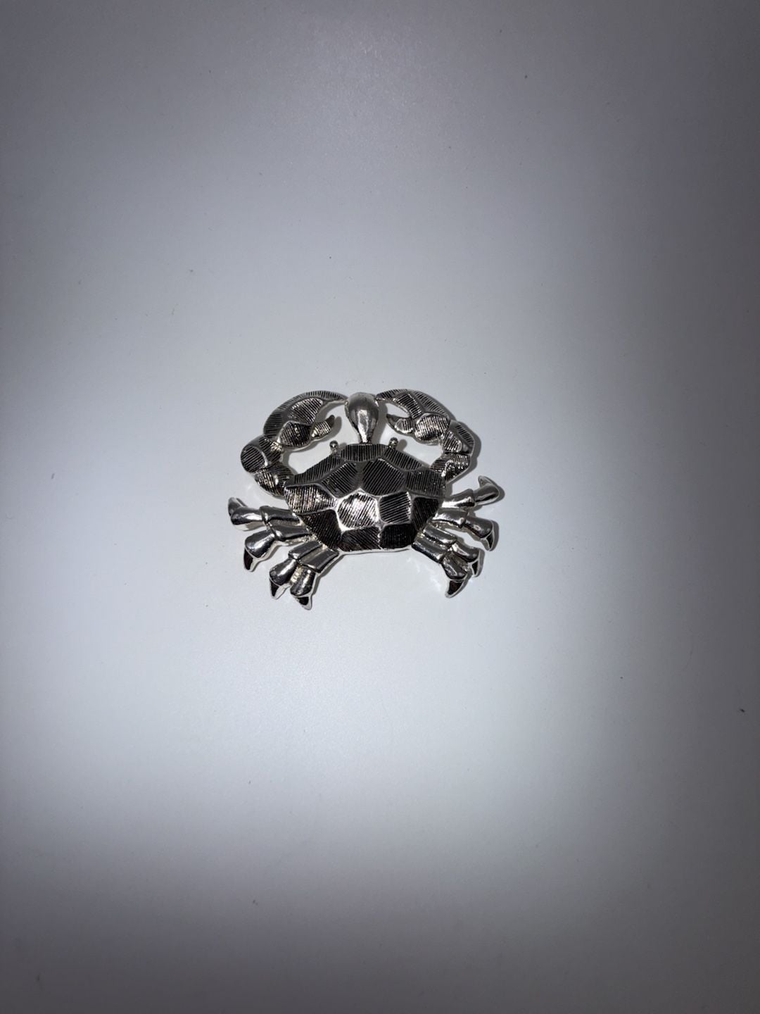 Vintage Style Silver-Tone Metal Crab Figurine/Pendant 2