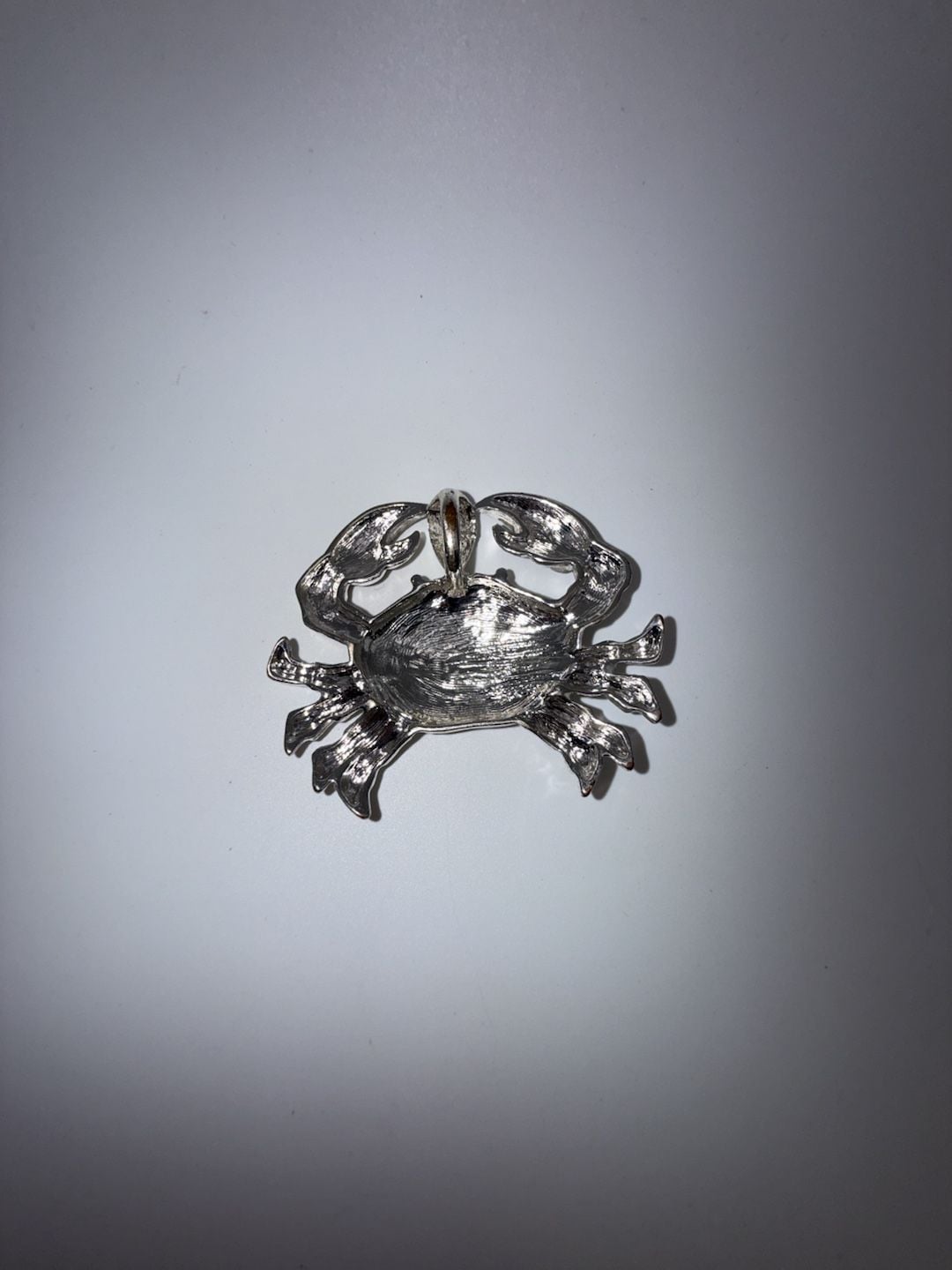 Vintage Style Silver-Tone Metal Crab Figurine/Pendant 3