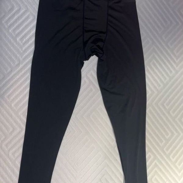 Athletic Men's Black Compression Leggings Tights
