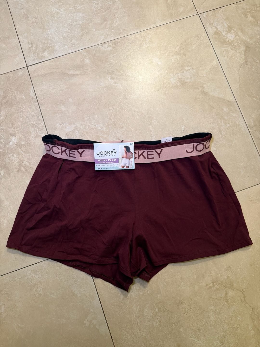 Jockey Generation Worry Proof Cotton Stretch Heavy Absorbency Period Sleep Short 1