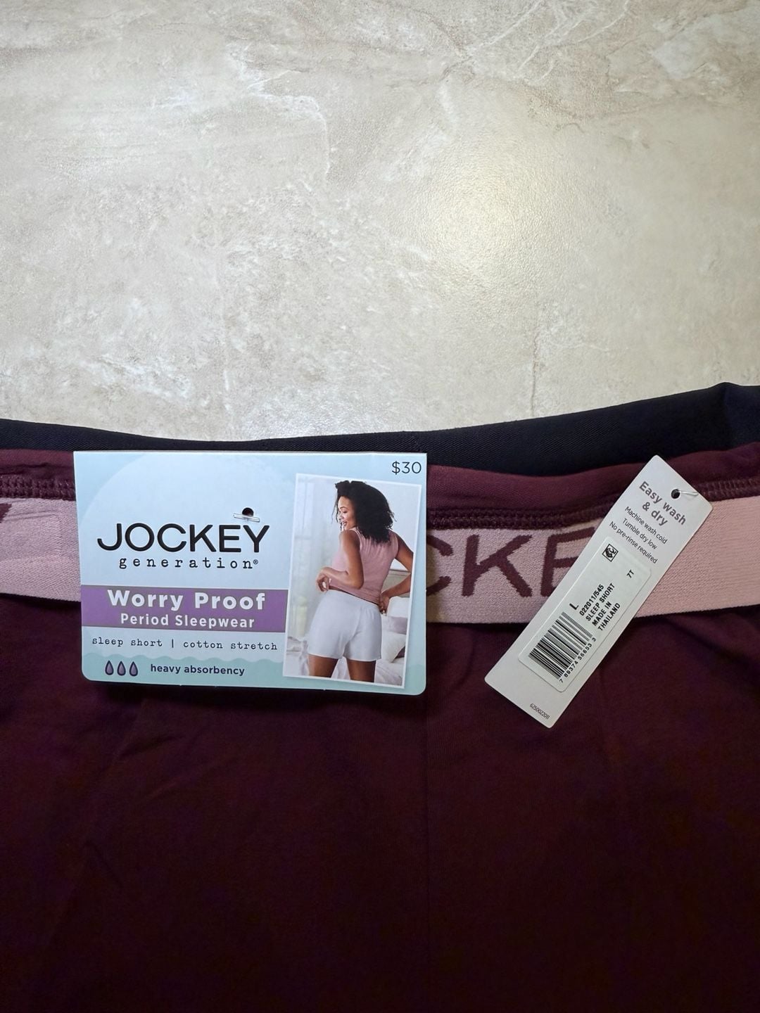 Jockey Generation Worry Proof Cotton Stretch Heavy Absorbency Period Sleep Short 4
