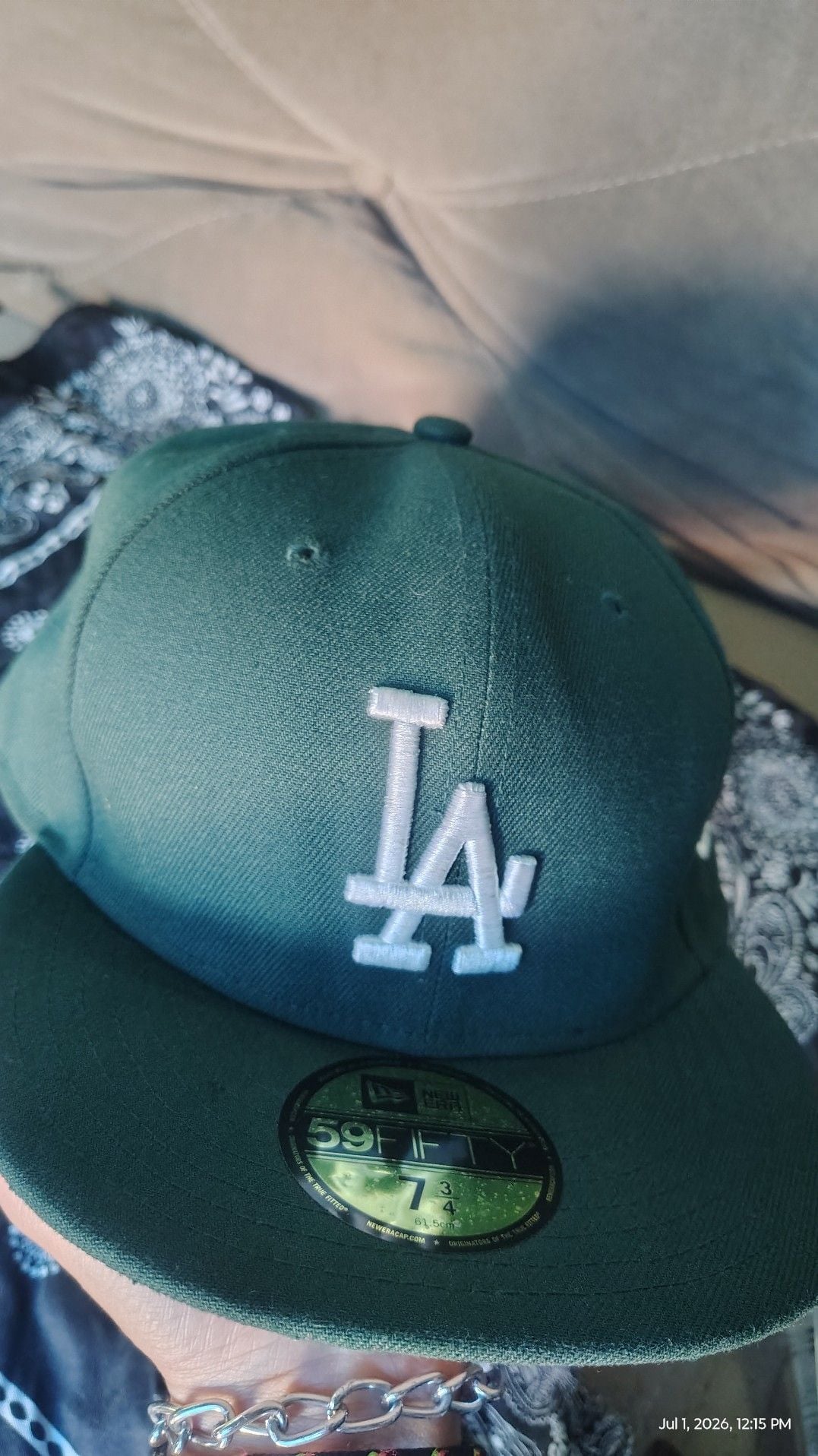 New Era Los Angeles Dodgers 59FIFTY Fitted Cap in Dark Green 1
