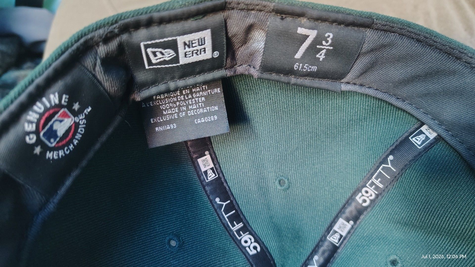 New Era Los Angeles Dodgers 59FIFTY Fitted Cap in Dark Green 2
