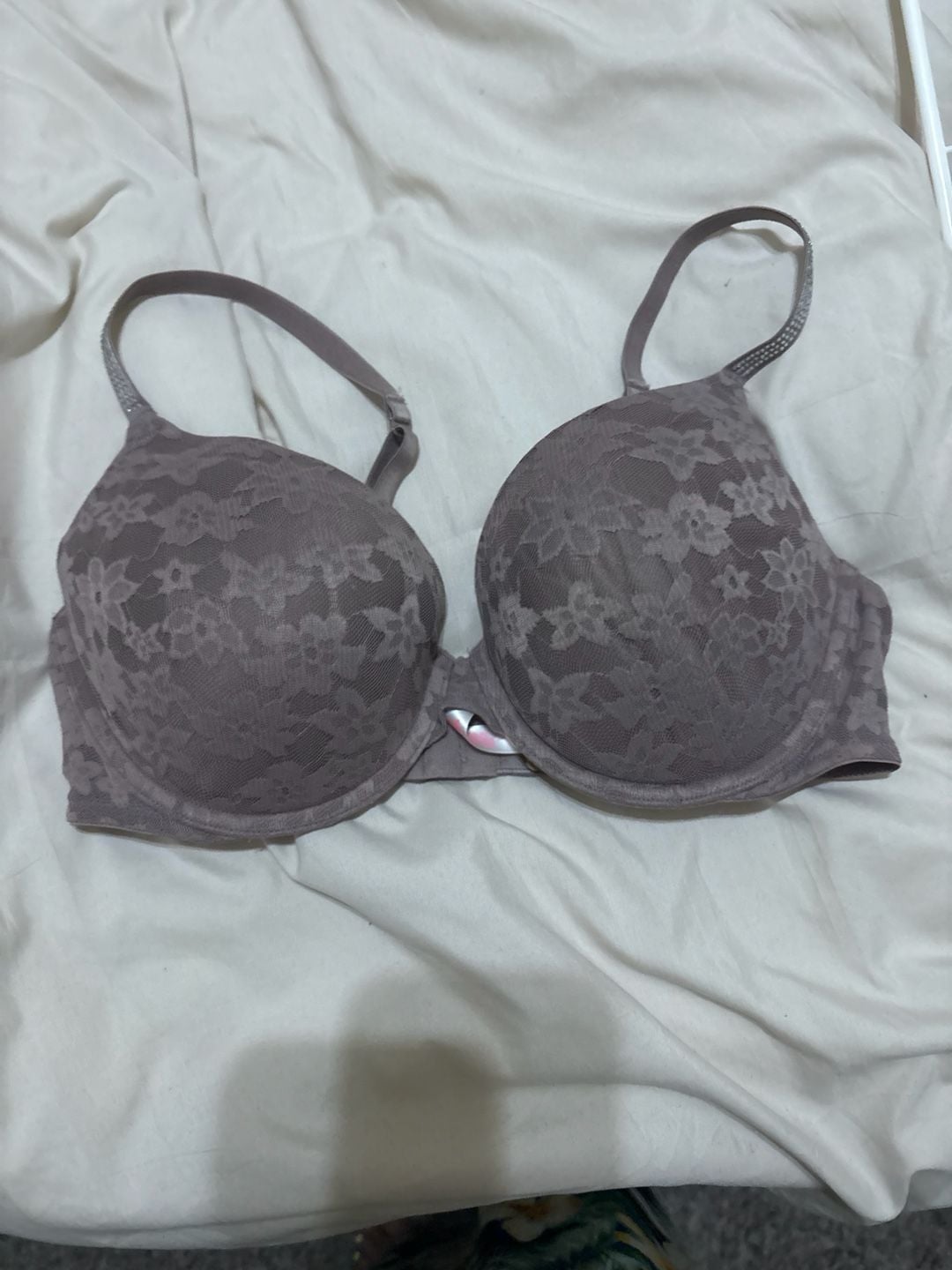 Victoria's Secret PINK Wear Everywhere Push-Up Bra with Embellished Rhinestone Straps 1