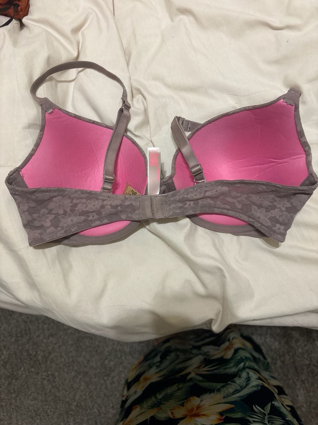 Victoria's Secret PINK Wear Everywhere Push-Up Bra with Embellished Rhinestone Straps 3