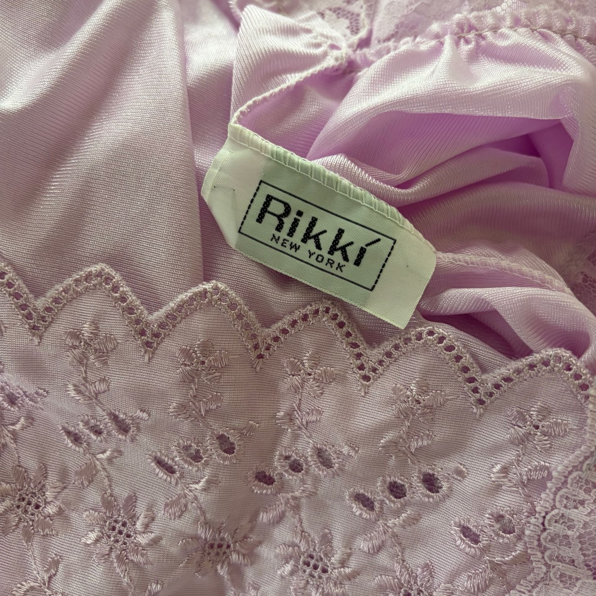 Vintage Rikki New York Lavender Two-Piece PJ Set XS 8