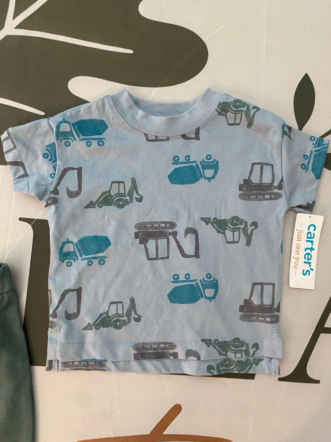Carter's 6M Infant Boys 2-Piece Construction Vehicle Outfit Set 4