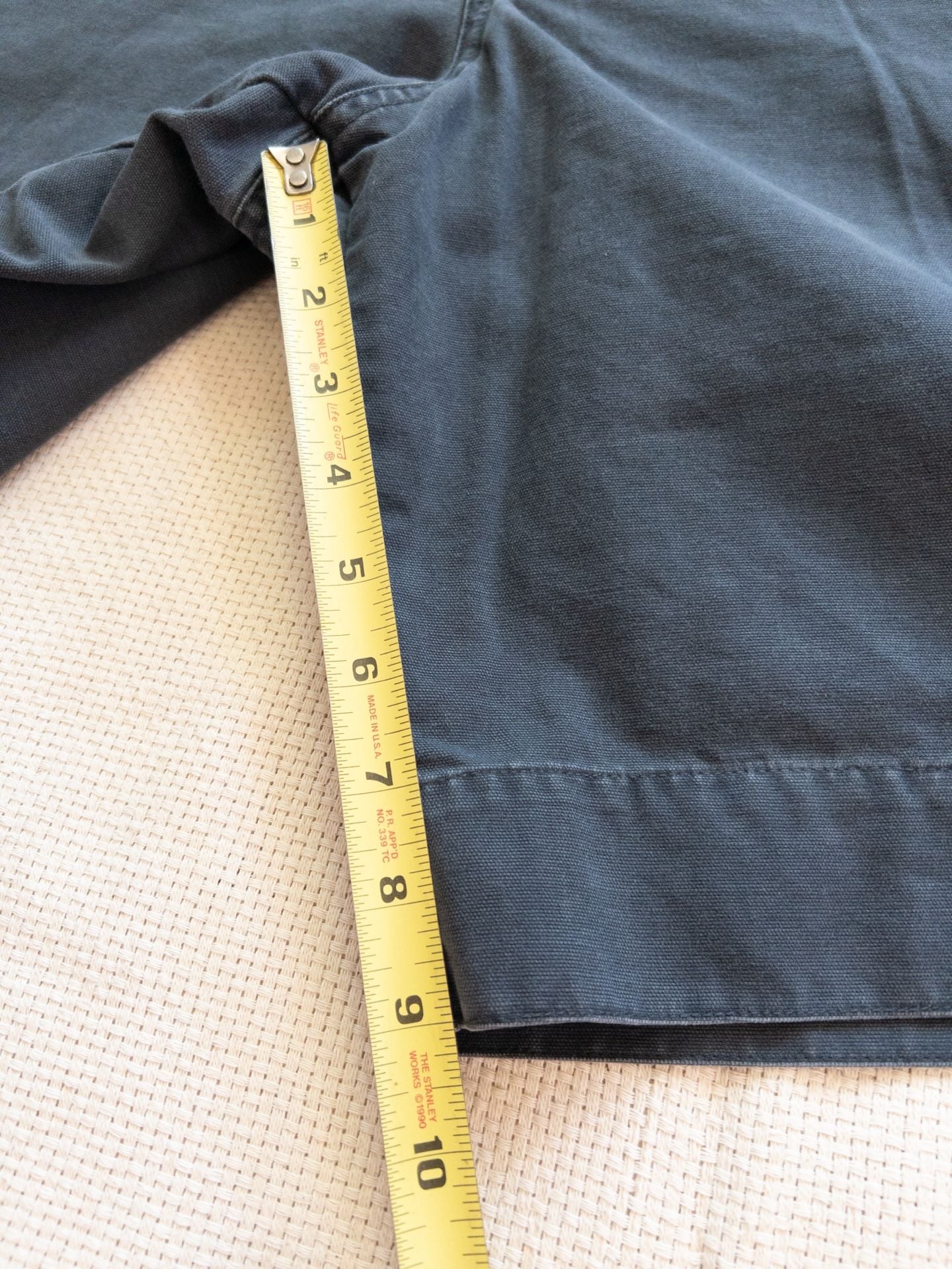 Super Sick Y2K Faded Navy Grey Tone Canvas Cotton Shorts Columbia Utility Hiking Mens Large 7