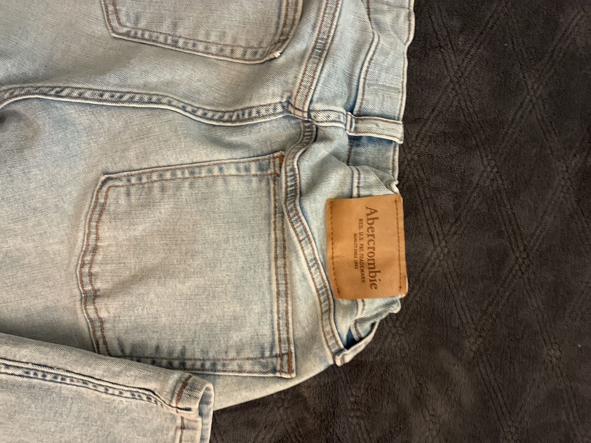 Abercrombie Kids Light Wash Skinny Jeans Size 13/14 Long 4