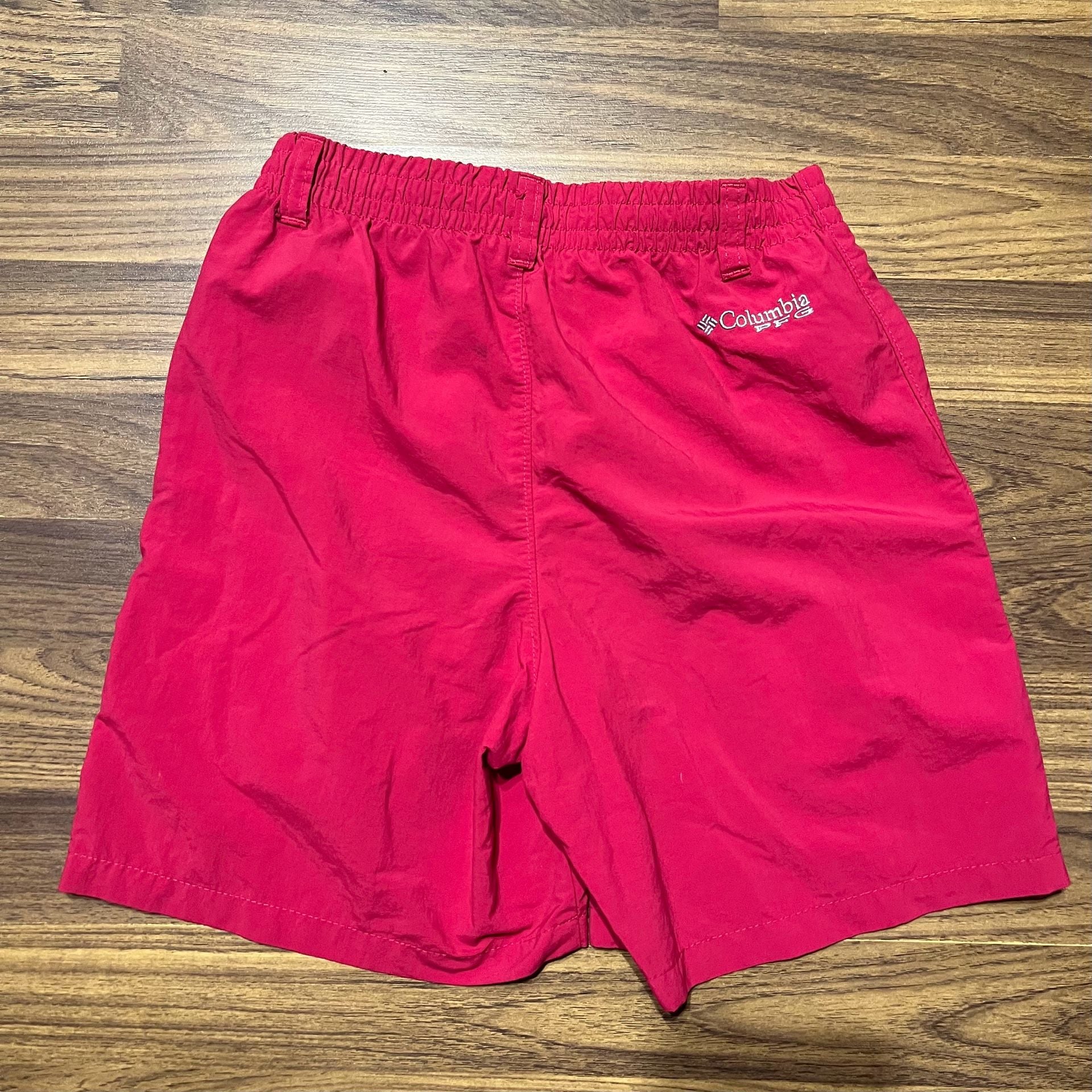 Columbia PFG Omni-Shade Youth Boys Red Swim Trunks Shorts Size M (10/12) 3