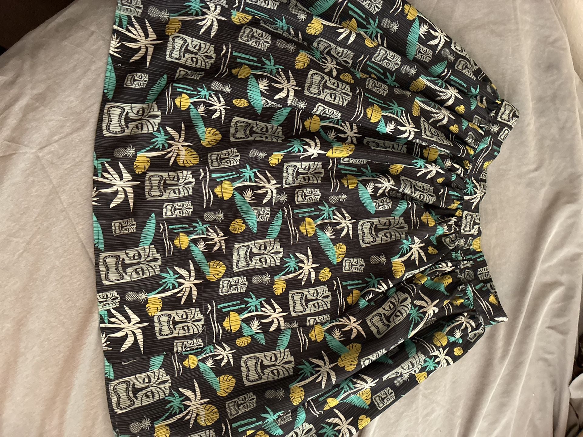 Steady Clothing Tiki in Paradise Retro Print Skirt 3
