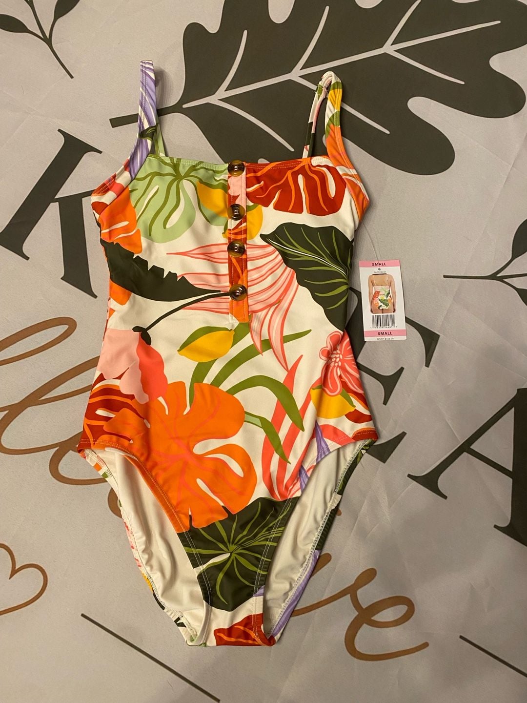 Social Standard by Sanctuary Tropical Print Women’s S Swimsuit 2
