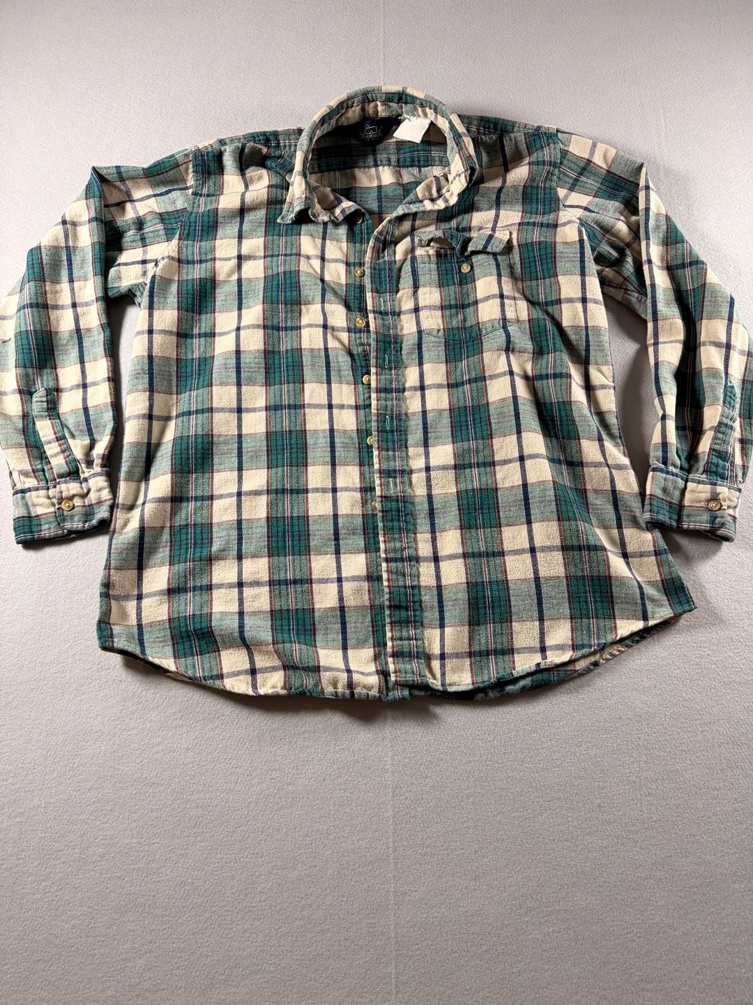 Vintage Woolrich Long Sleeve Plaid Flannel Button Down Shirt 2