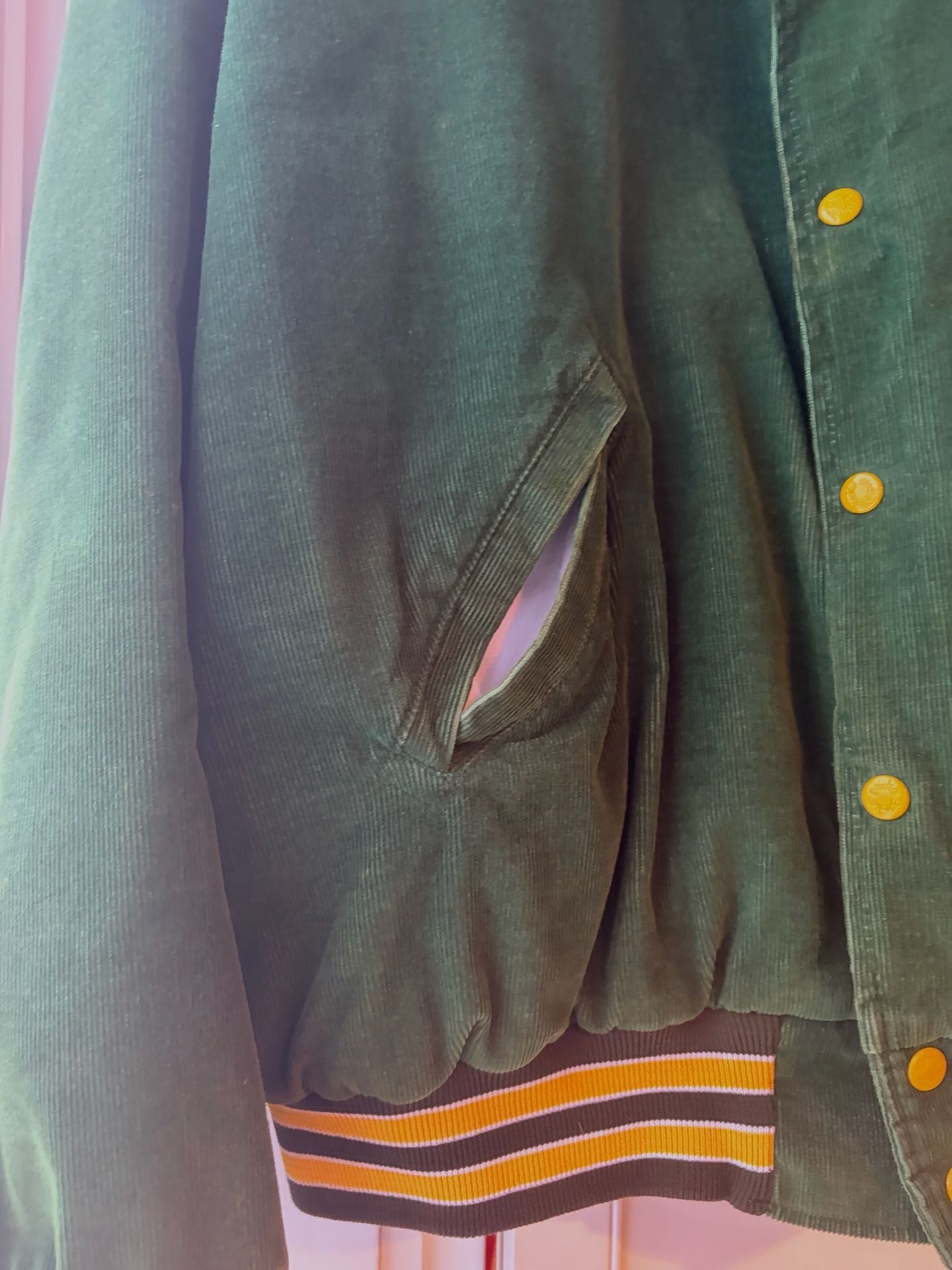 Vintage 80s Birdie Richard A. Leslie Steamfitters Union Corduroy Varsity Jacket 6