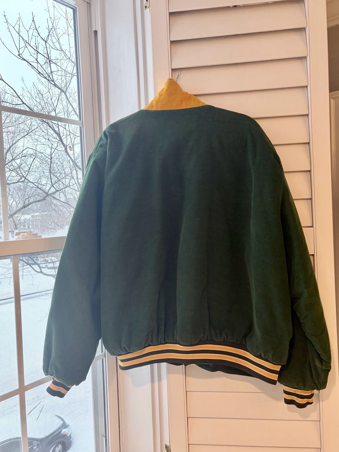 Vintage 80s Birdie Richard A. Leslie Steamfitters Union Corduroy Varsity Jacket 9