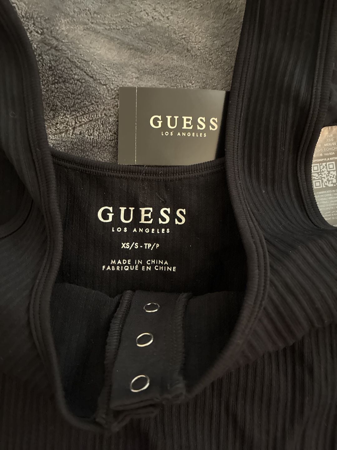 Guess Los Angeles Ribbed Henley Tank Top 3
