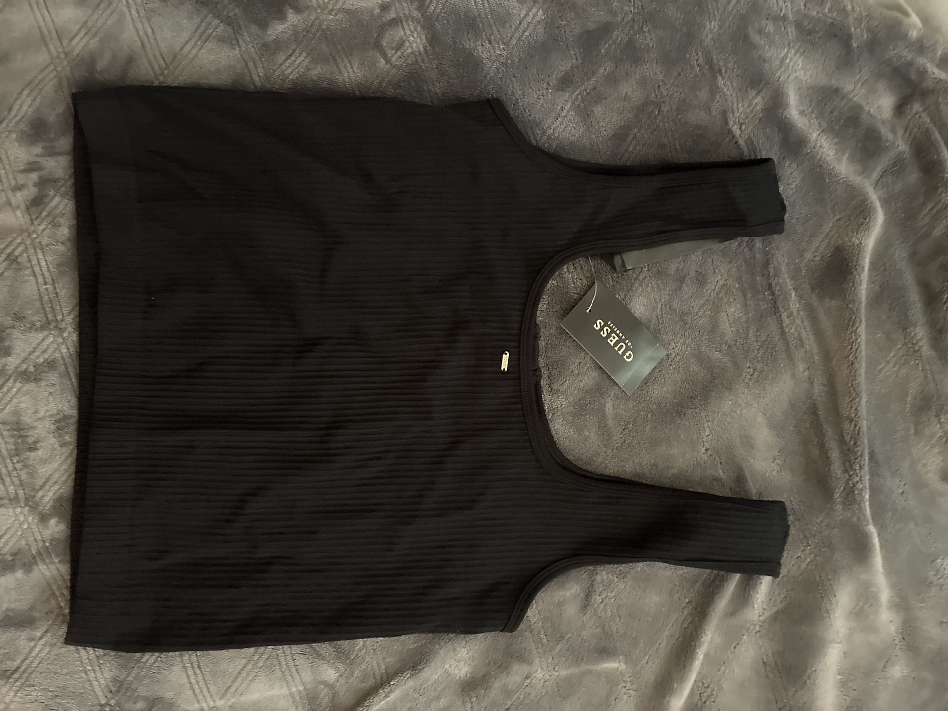 Guess Los Angeles Ribbed Henley Tank Top 4