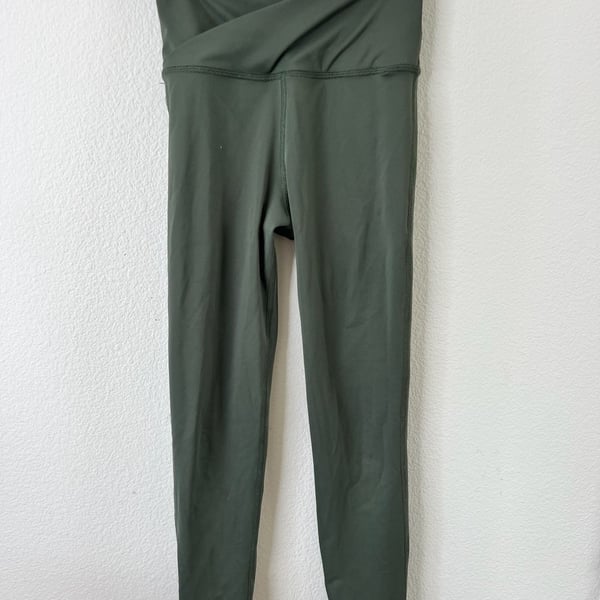 Five Dancewear Crossover Waist Performance Leggings - Olive Green