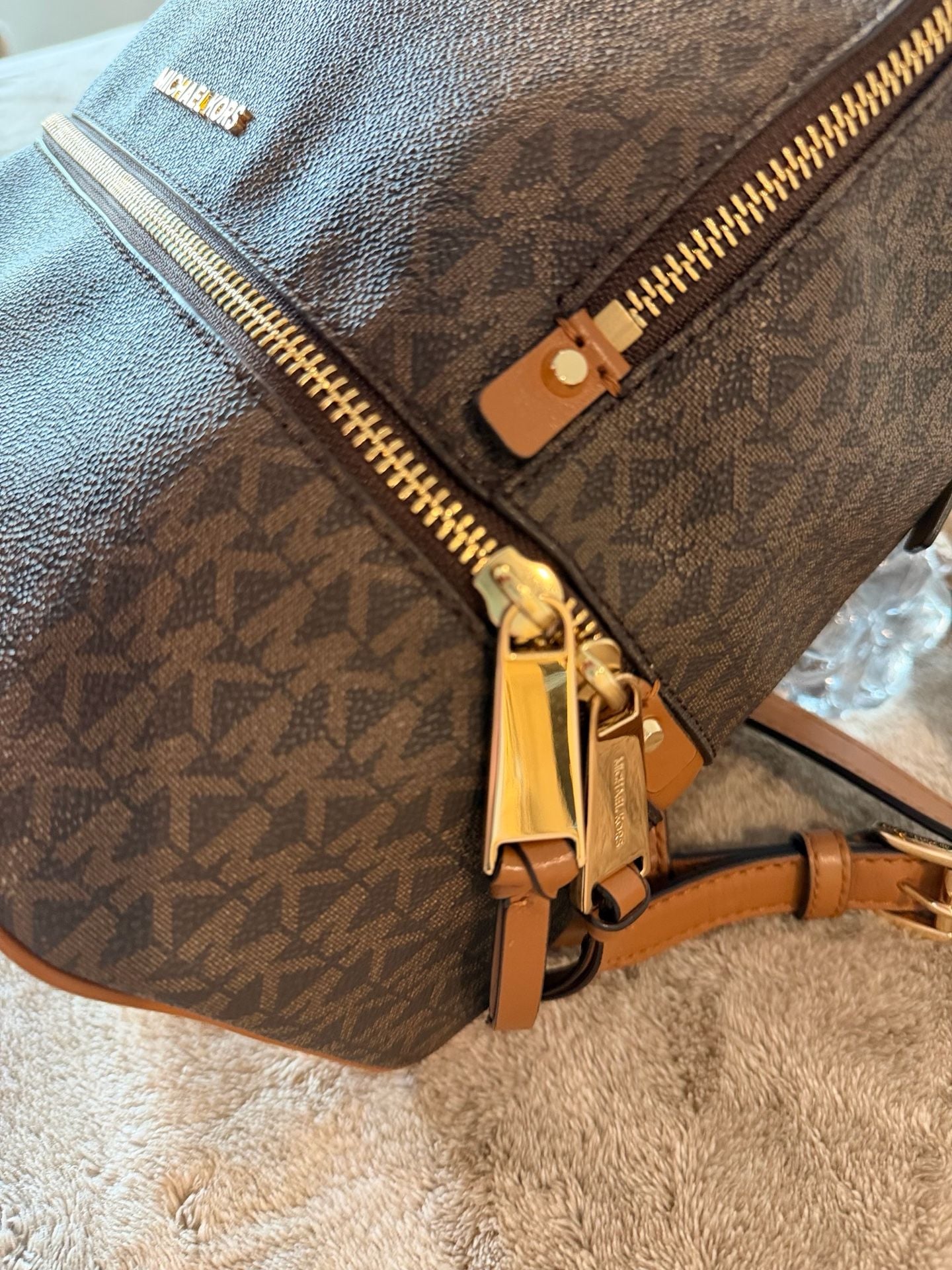 Michael Kors Sheila Medium Signature Logo Backpack 5
