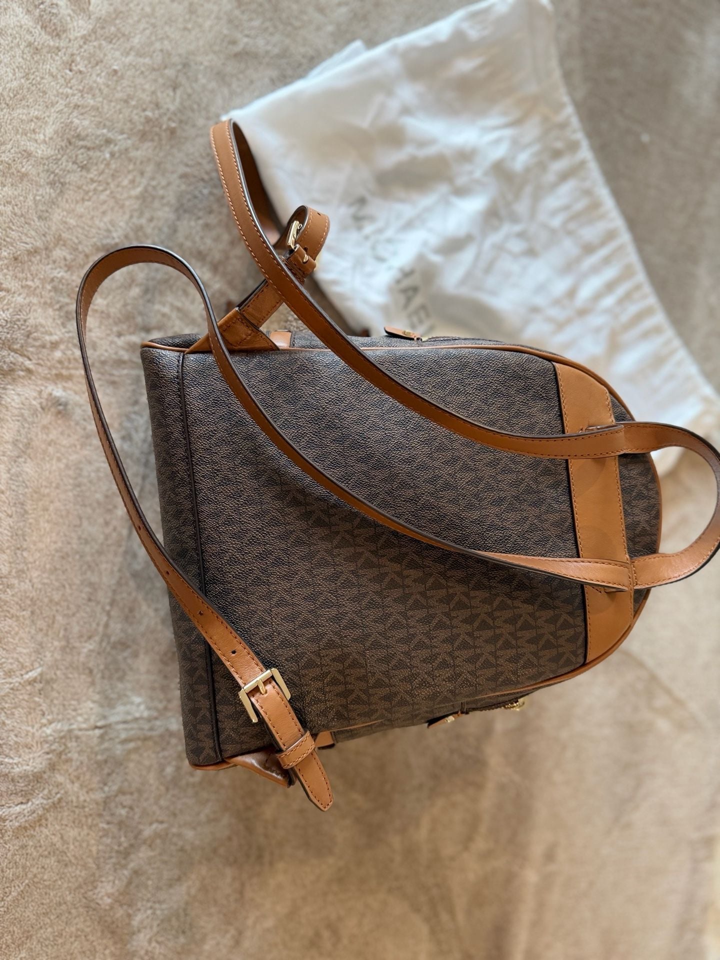 Michael Kors Sheila Medium Signature Logo Backpack 6