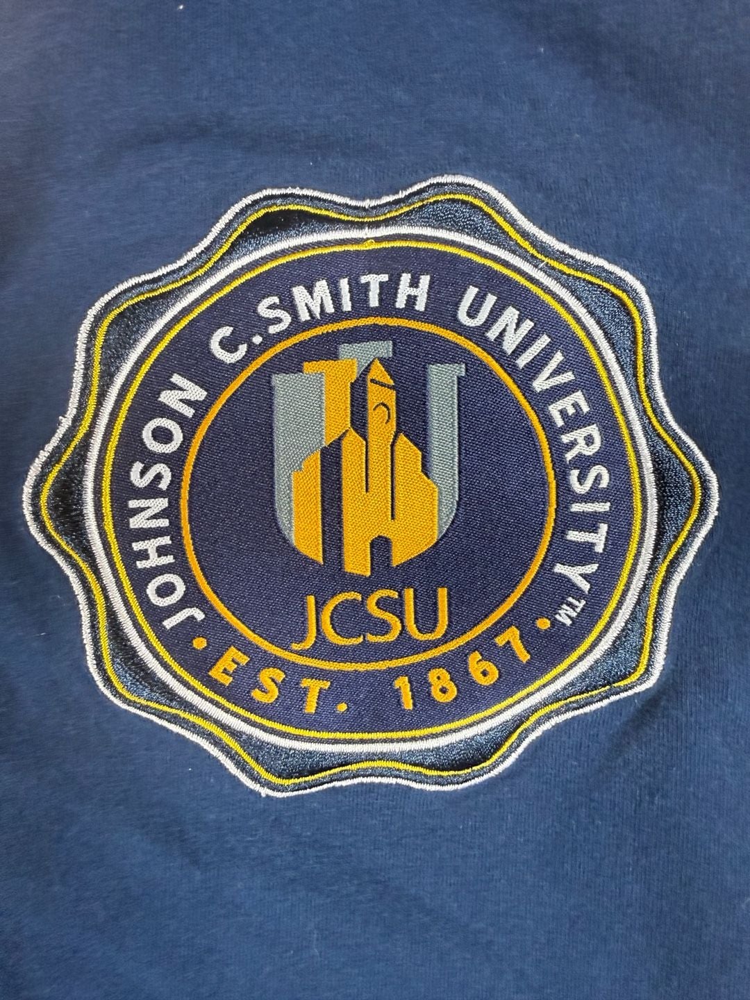 Big Boy Headgear Johnson C. Smith University Lightweight Cardigan blue yellow gold 9