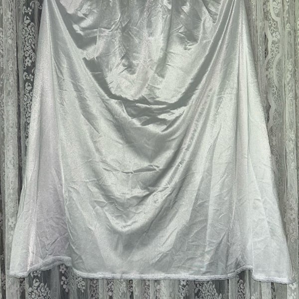 Vintage Vanity Fair Chemise Slip Lingerie 34 Ivory Lace Trim Classic Rockabilly