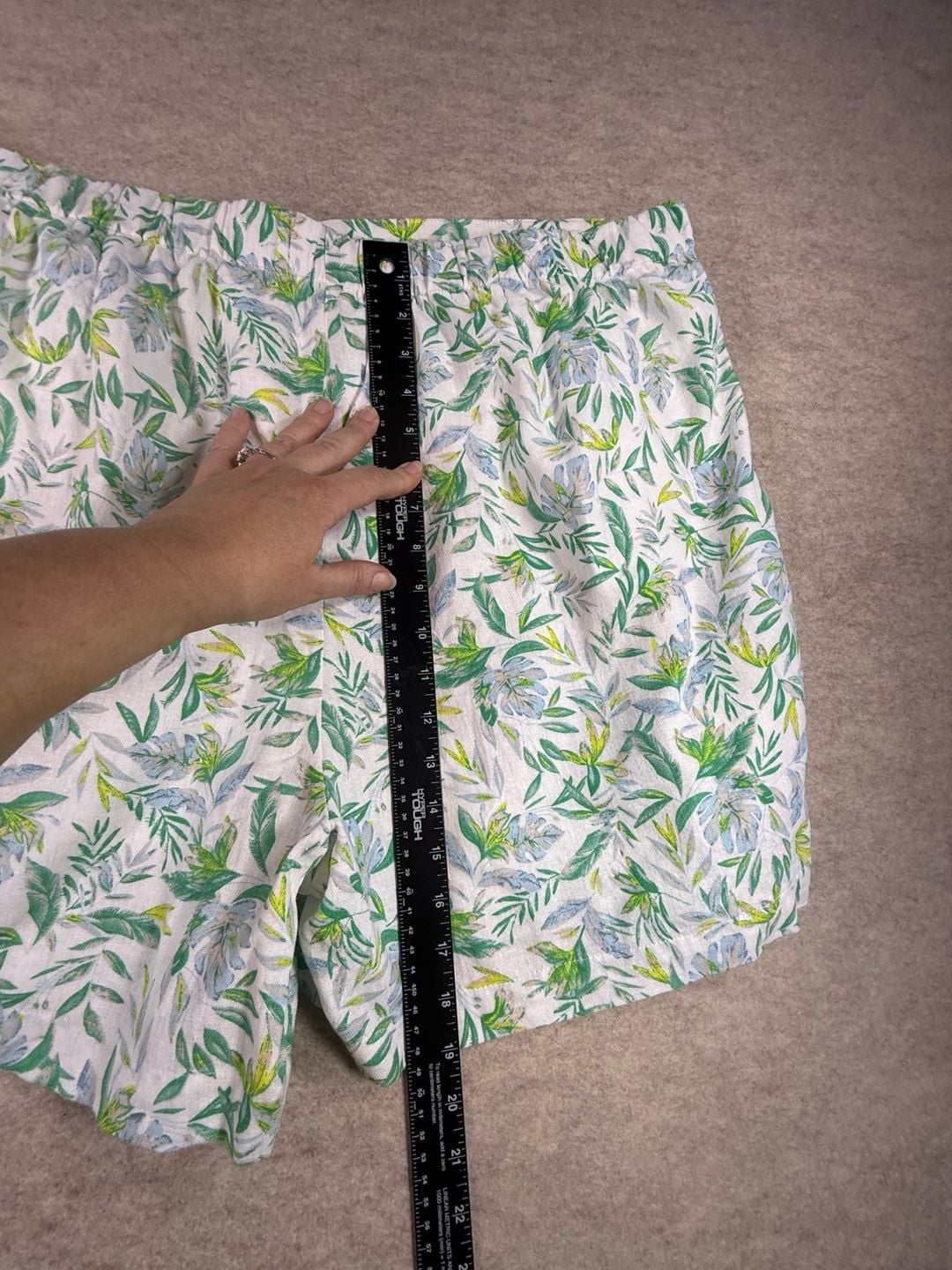 Ellen Tracy Women's Floral Print Linen-Blend Casual Skort XXL shorts 9