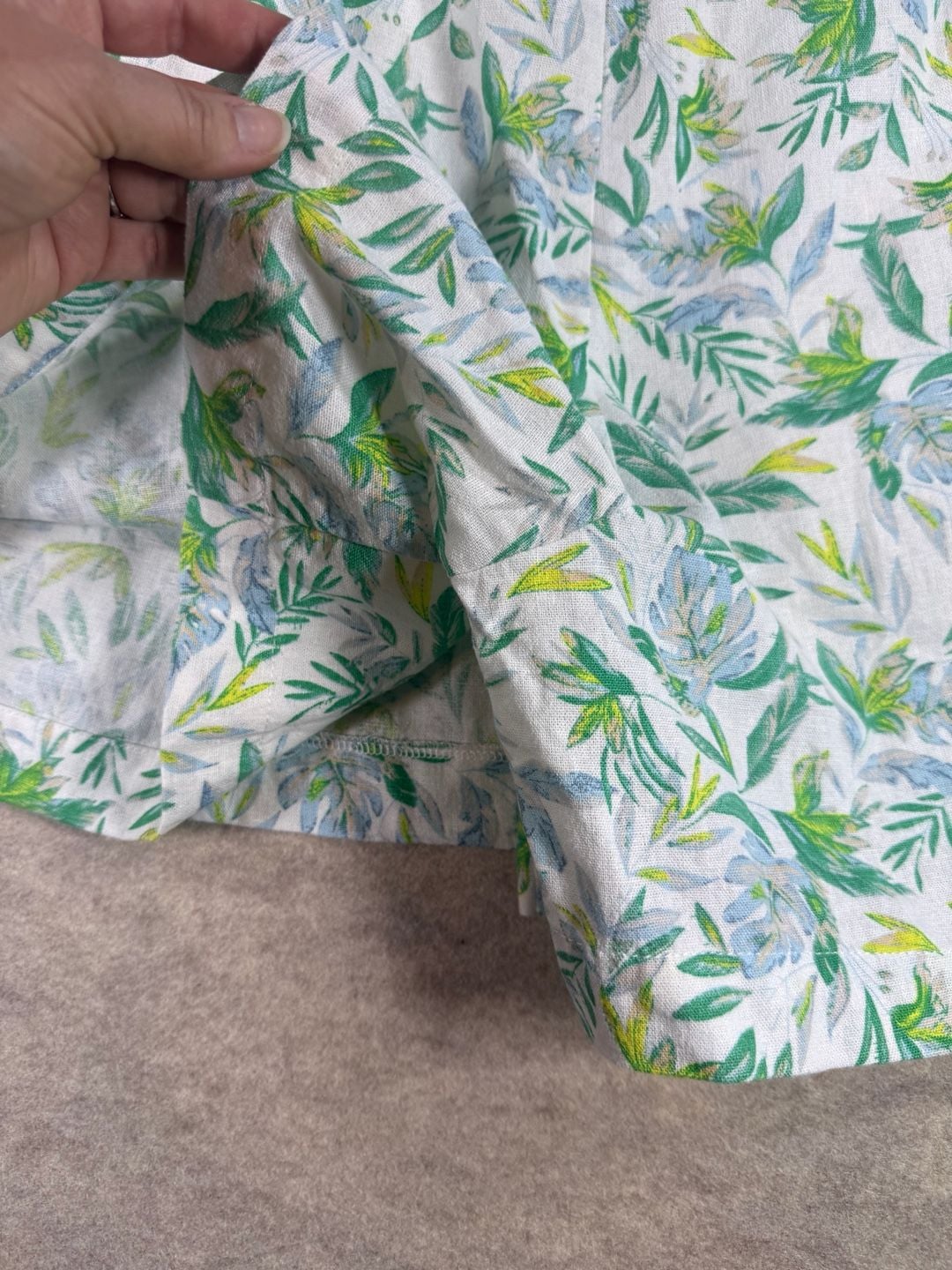 Ellen Tracy Women's Floral Print Linen-Blend Casual Skort XXL shorts 11