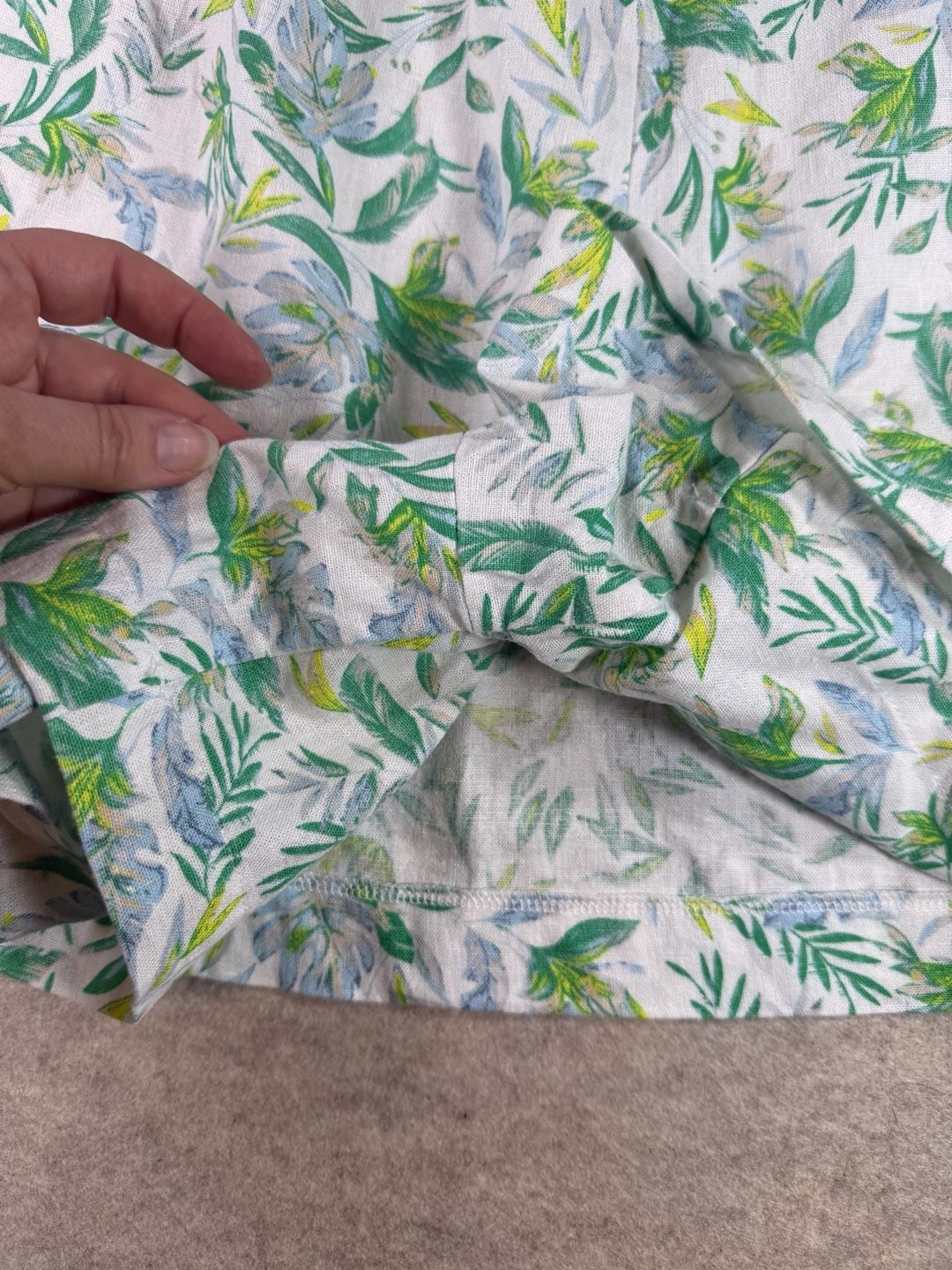 Ellen Tracy Women's Floral Print Linen-Blend Casual Skort XXL shorts 12