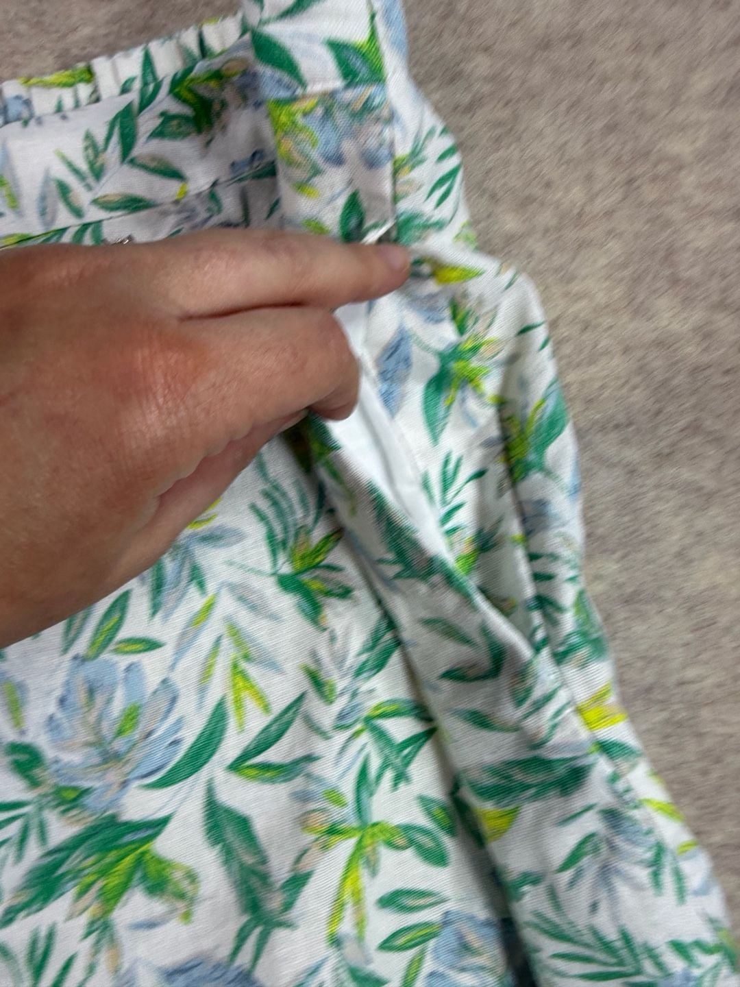 Ellen Tracy Women's Floral Print Linen-Blend Casual Skort XXL shorts 14