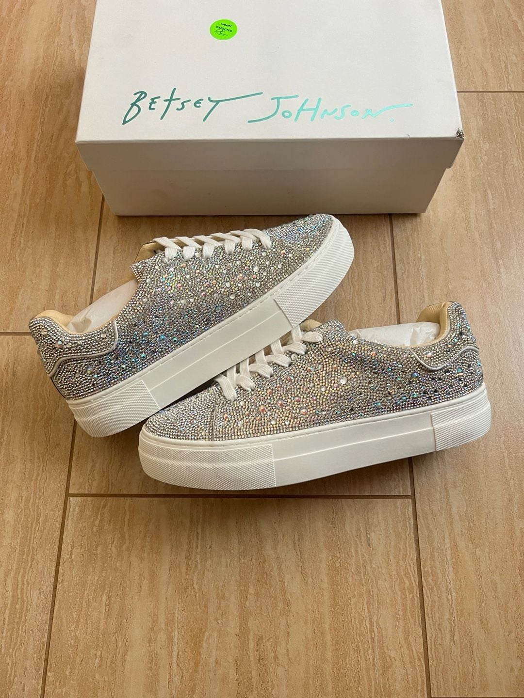 Betsey Johnson Sidny Rhinestone Platform Women’s Sneakers Sz 9.5 Women’s 2