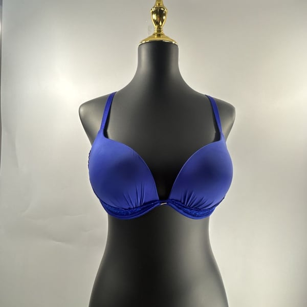 Victoria's Secret Push-Up Bra 36C Royal Blue