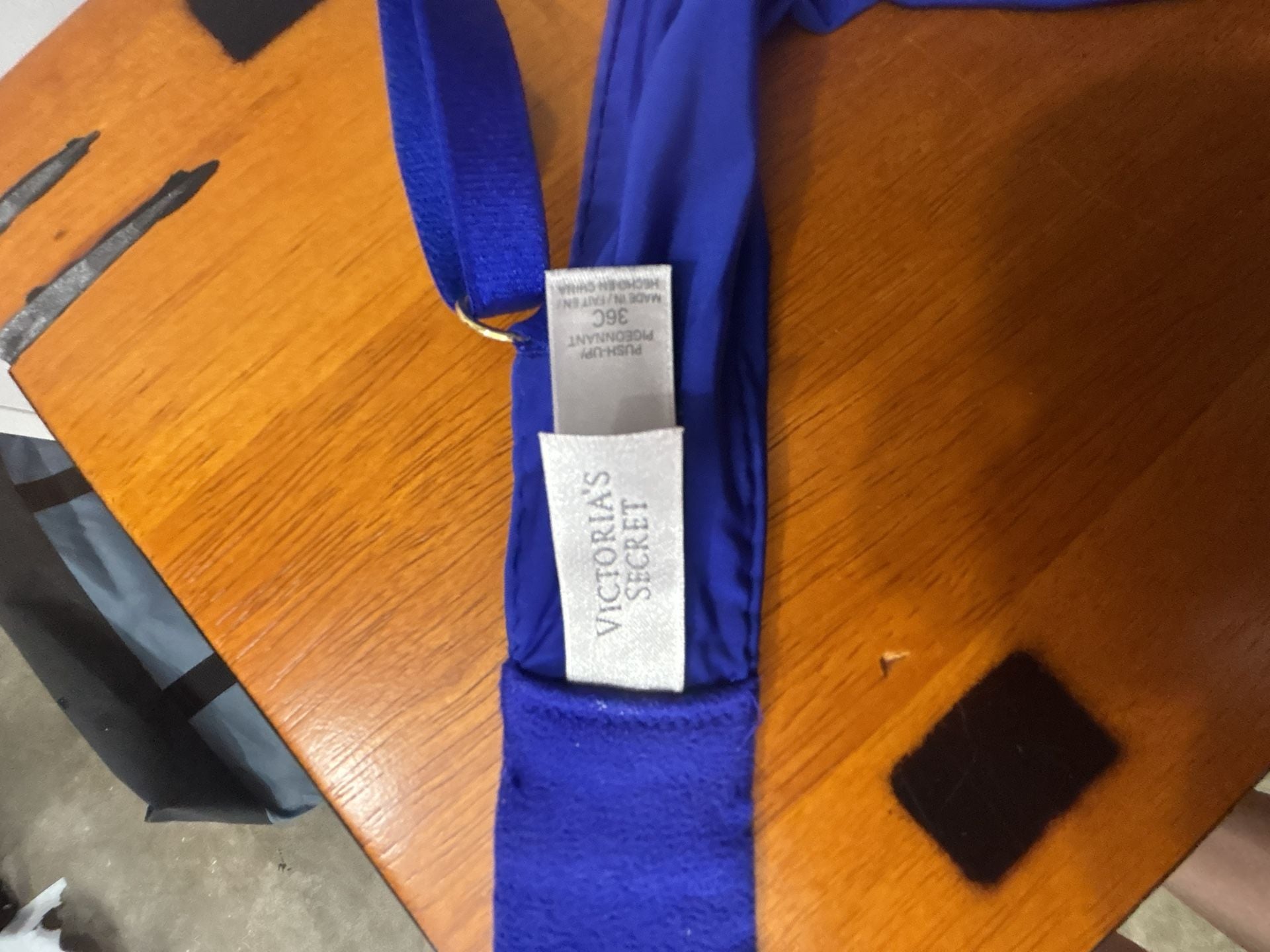 Victoria's Secret Push-Up Bra 36C Royal Blue 6