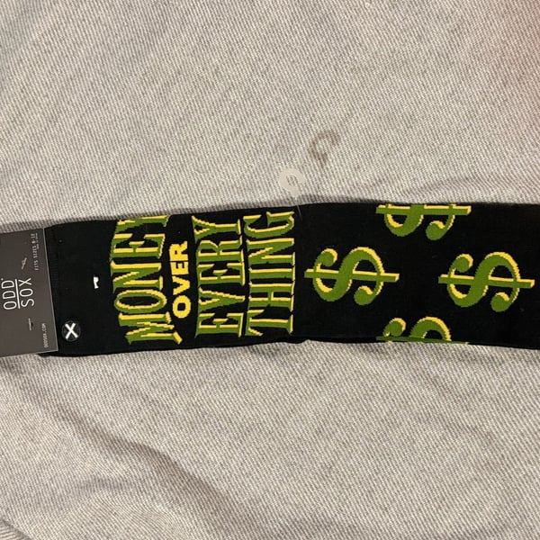 Odd Sox Money Over Everything Crew Socks – ,