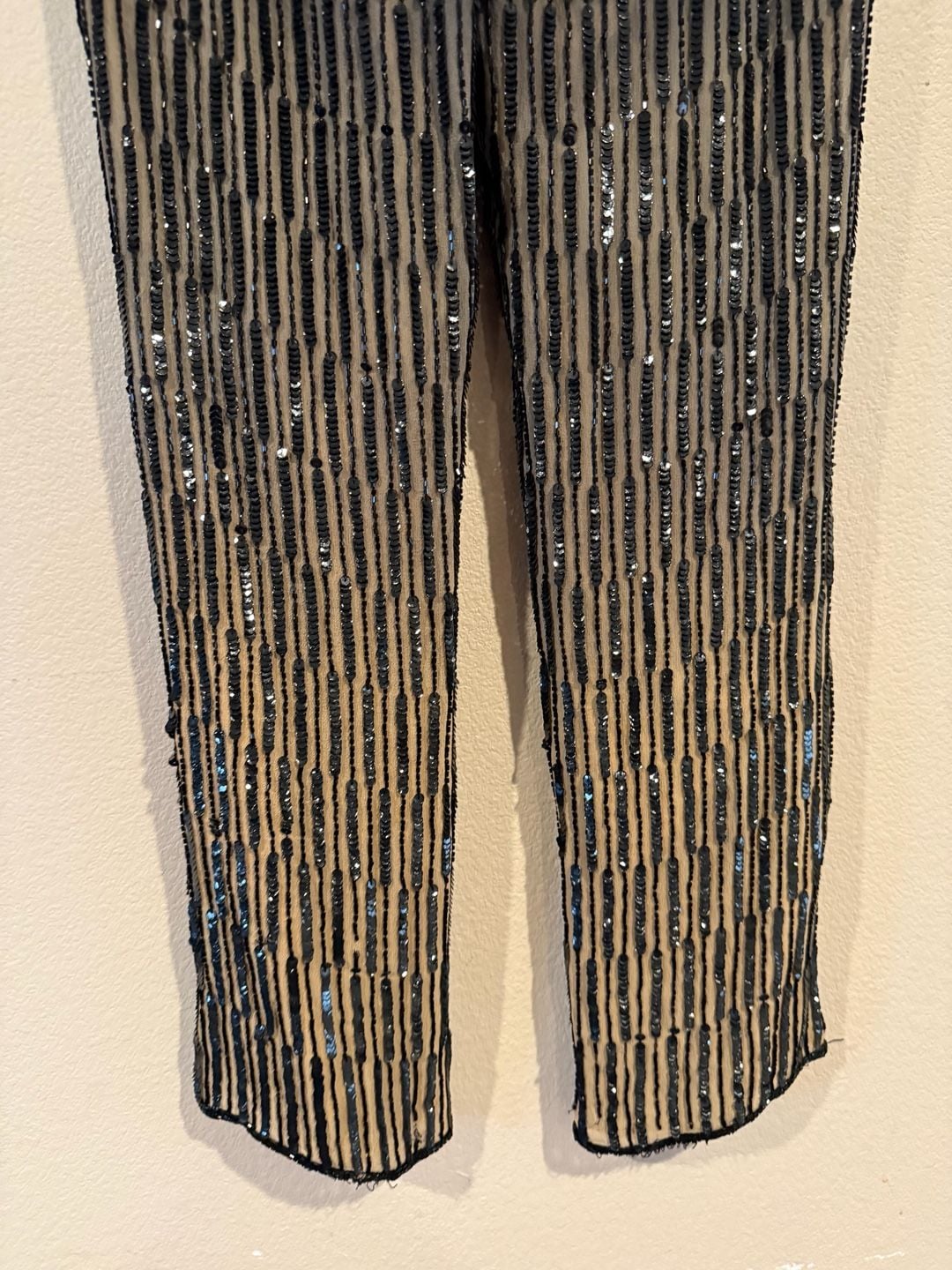 Cache Silk Vintage Women's Black Sequin Beaded Pants Sz.XS 8