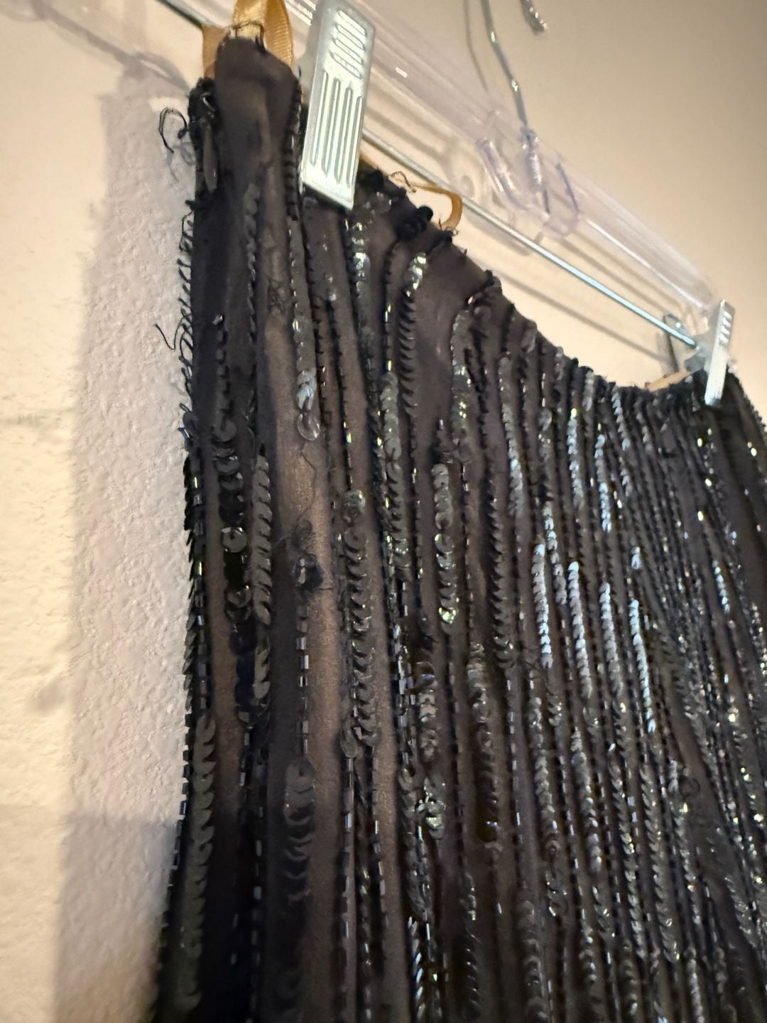 Cache Silk Vintage Women's Black Sequin Beaded Pants Sz.XS 10