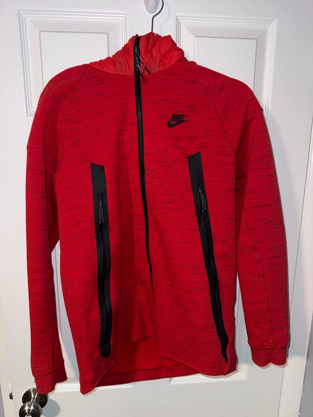Nike Mens Tech Fleece Suit Red 2 piece Jacket/S & Pants/M 2