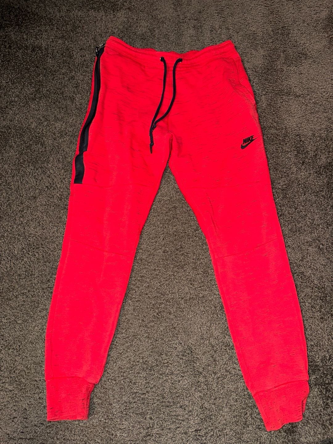 Nike Mens Tech Fleece Suit Red 2 piece Jacket/S & Pants/M 5