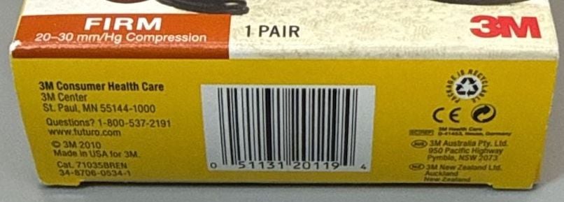 Futuro Mens Dress Socks Firm Compression 20-30 mmHg Medium RARE Brown 71035 HTF 10