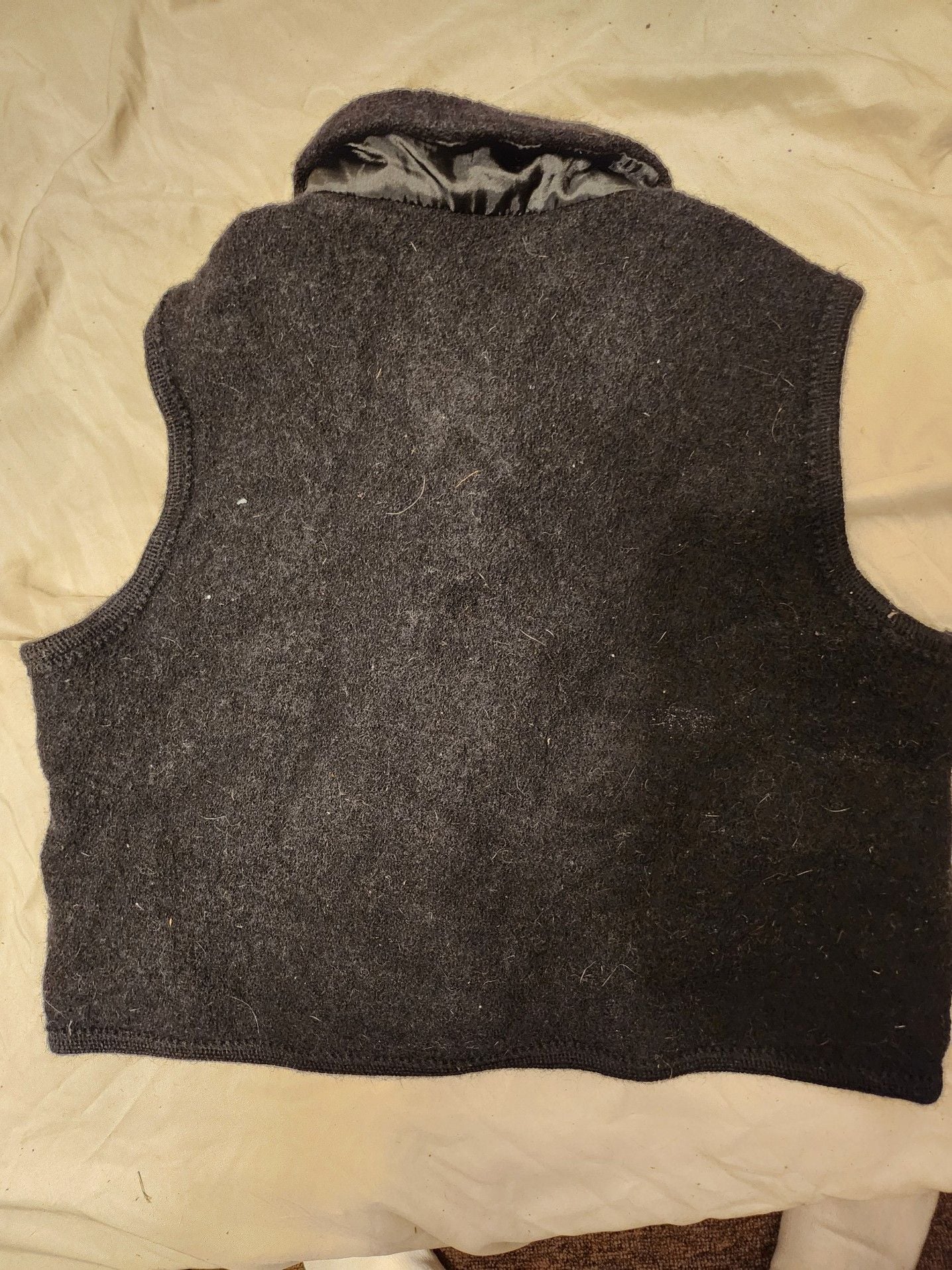 Valerie Stevens Petites 100% Pure Wool Full Zip Vest 3
