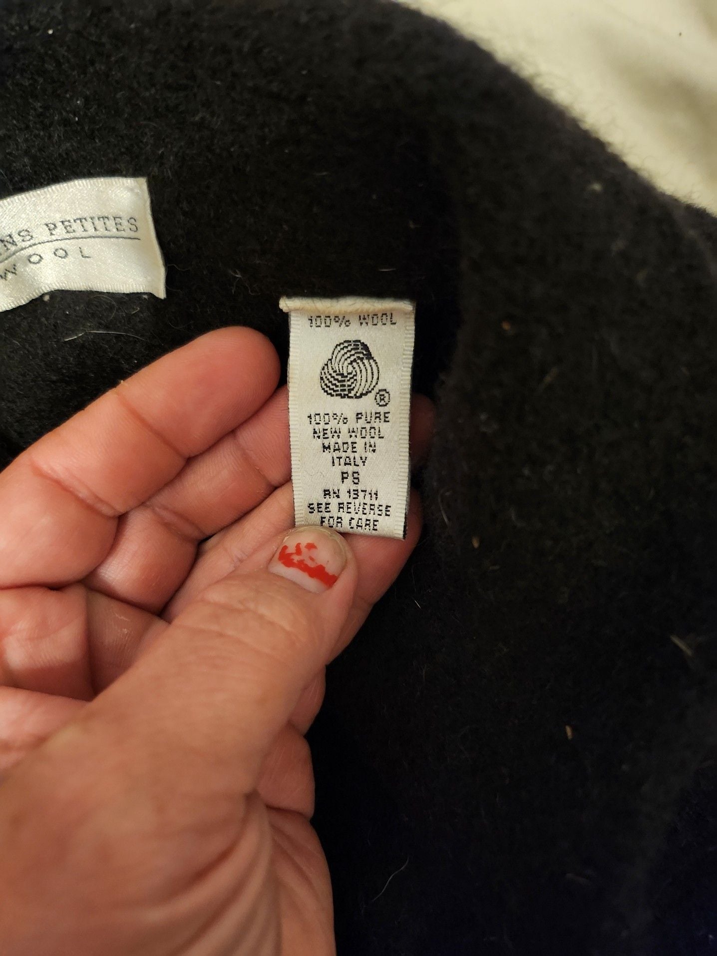 Valerie Stevens Petites 100% Pure Wool Full Zip Vest 4