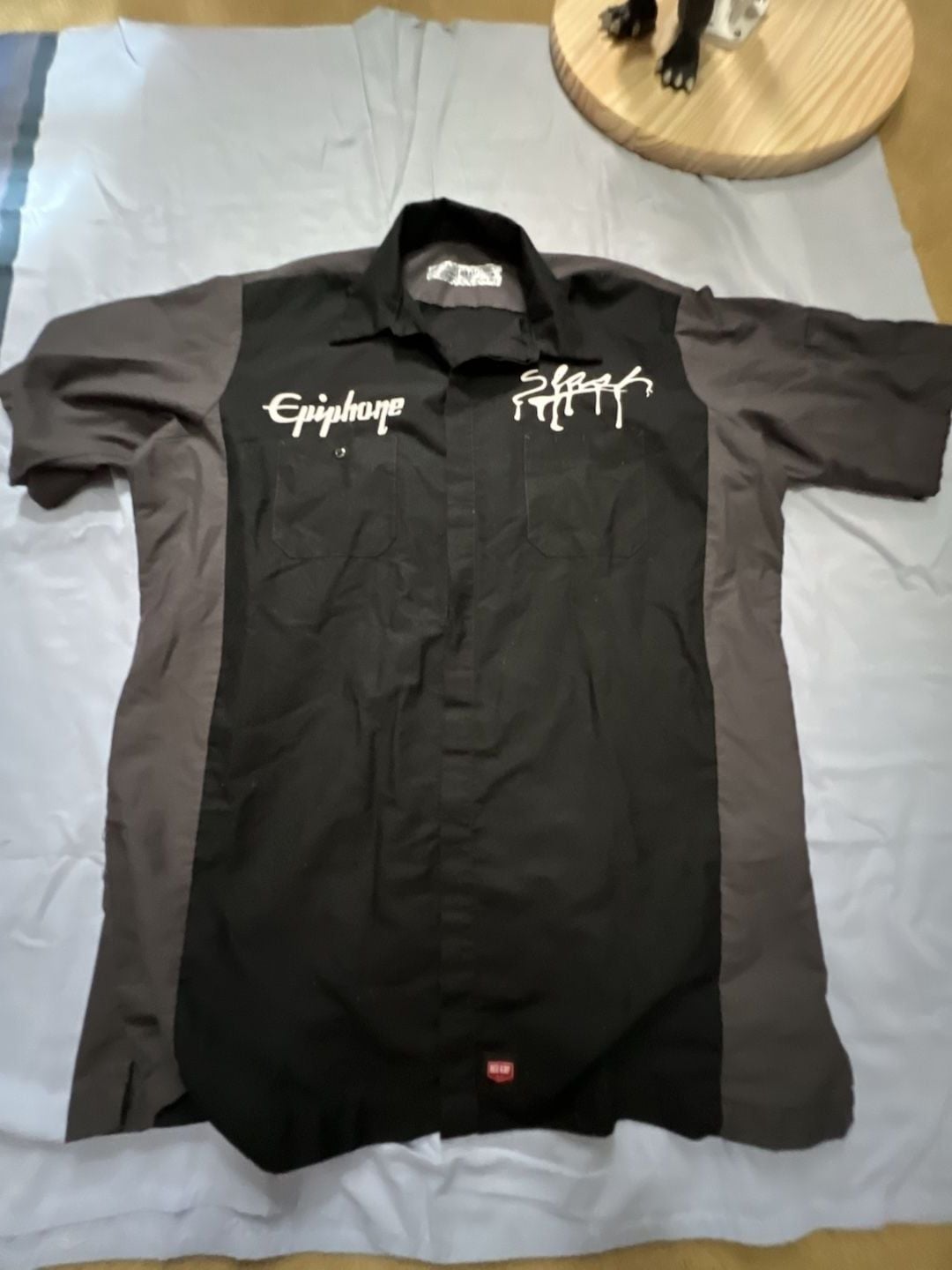 Custom one of a kind Slash Guns n Roses Red Kap work shirt Xl 2