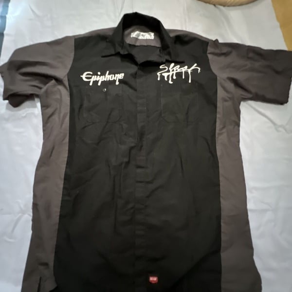 Custom one of a kind Slash Guns n Roses Red Kap work shirt Xl