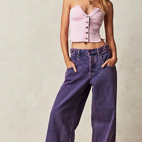 We The Free Electric Feels Dropped Wide Leg Jeans