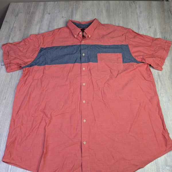 The Foundry Supply Co. Men's Colorblock Short Sleeve Button-Down Shirt