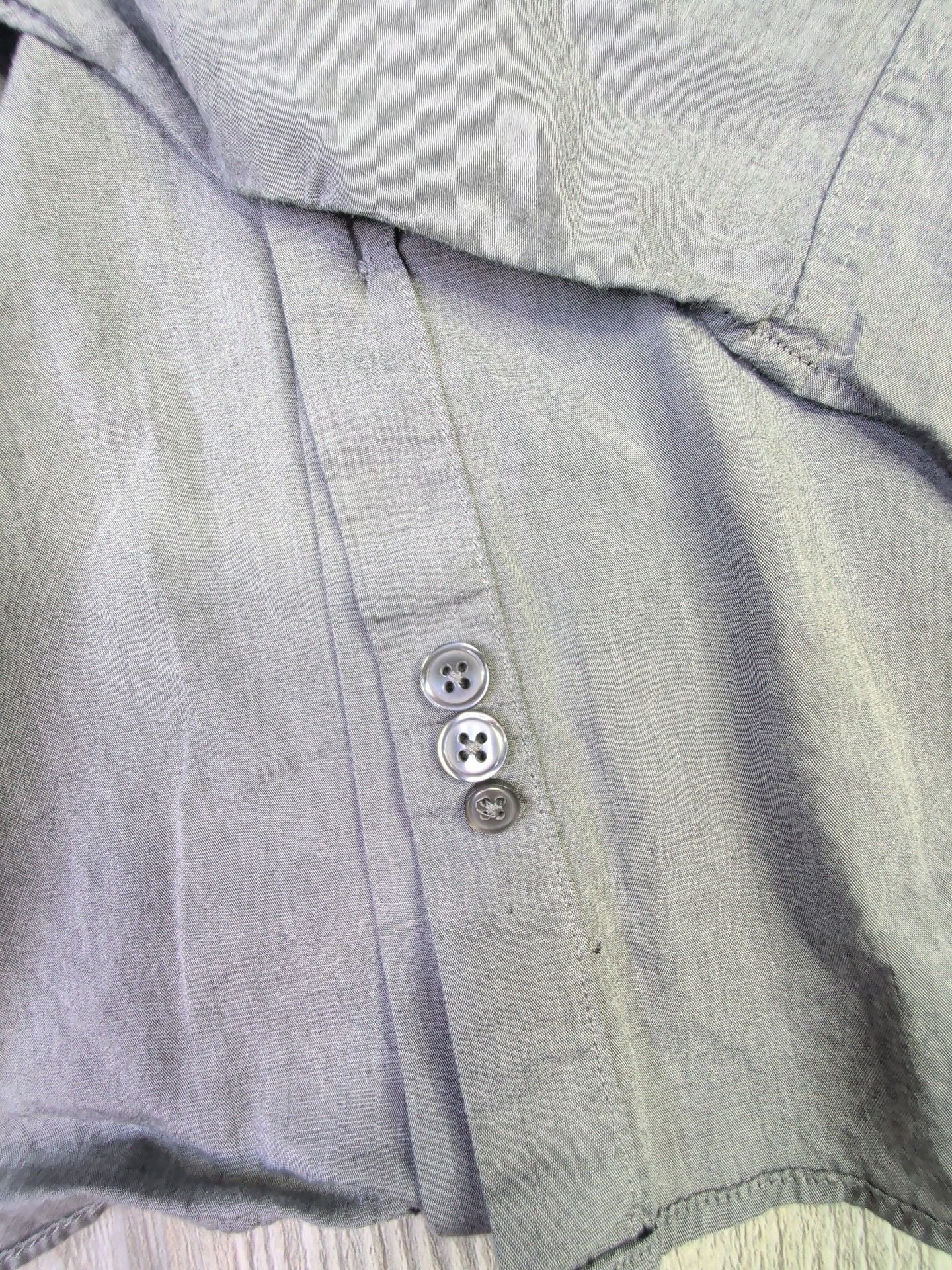 Apt. 9 Men's Long Sleeve Button Up Shirt Gray Size L 16-16.5 32/33 10